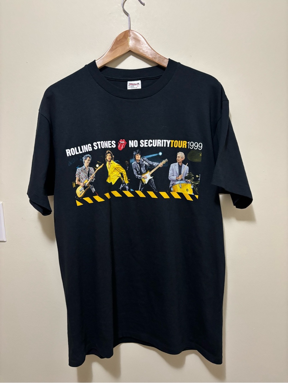 Vintage 1999 The Rolling Stones No Security Tour Concert T-Shirt Large